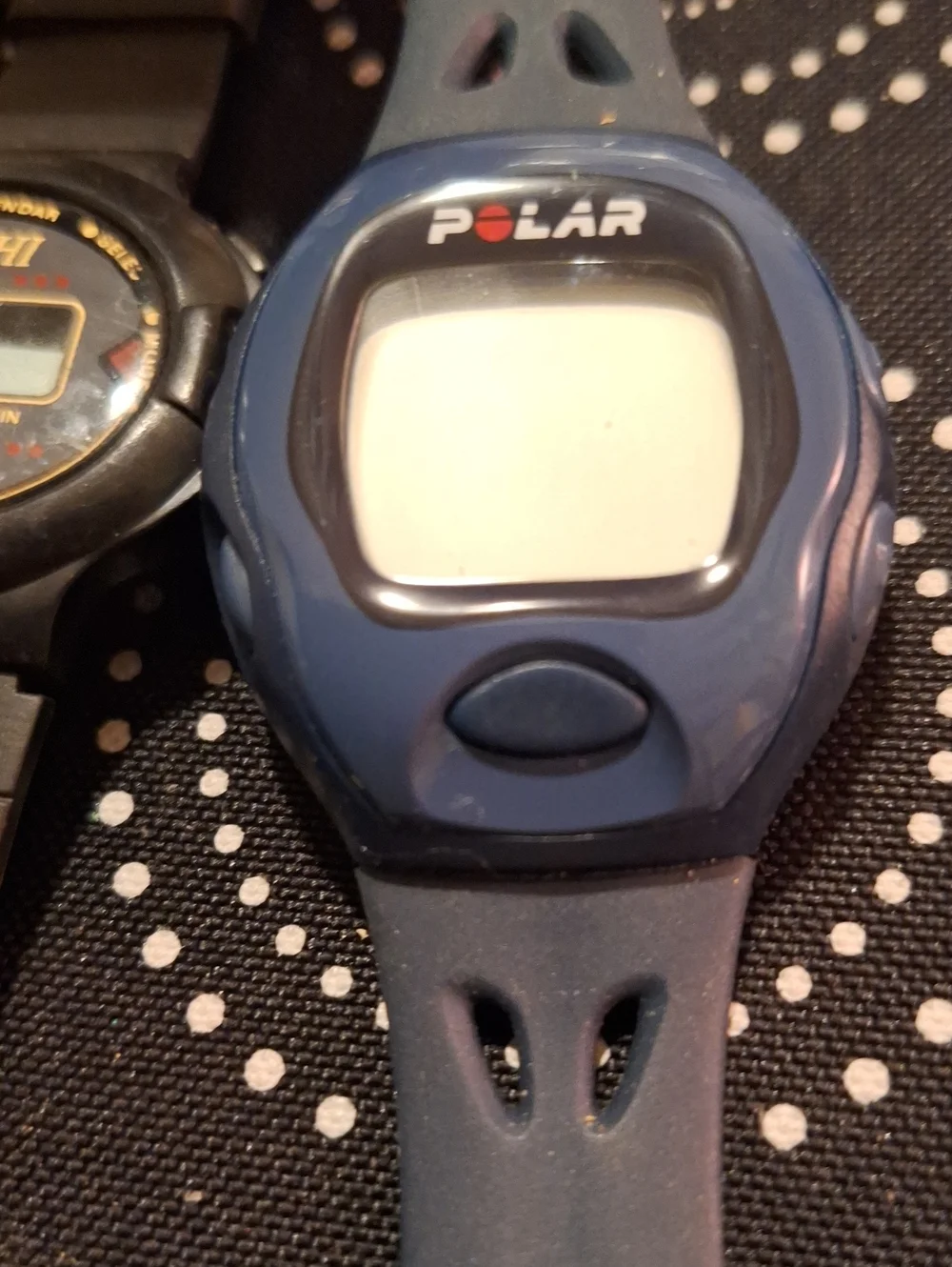 Blue Digital Heart-Rate Sports Watch